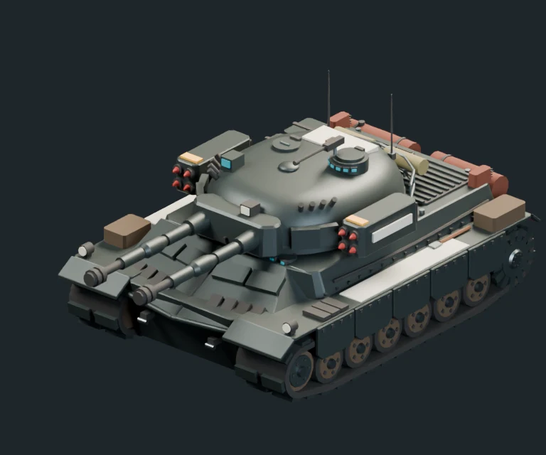 Mammoth Tank, final Blender render