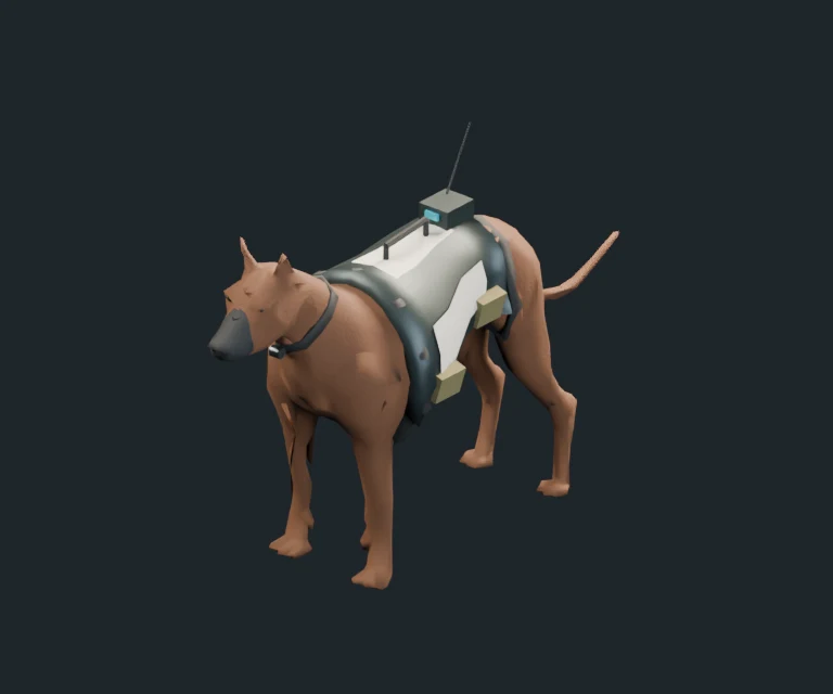 Attack Dog, final Blender render