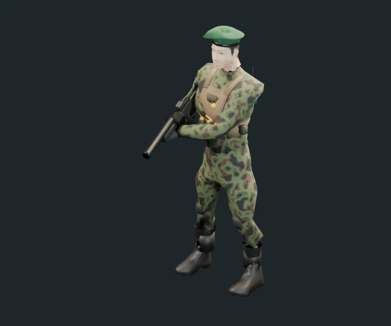 Grenadier, final Blender render