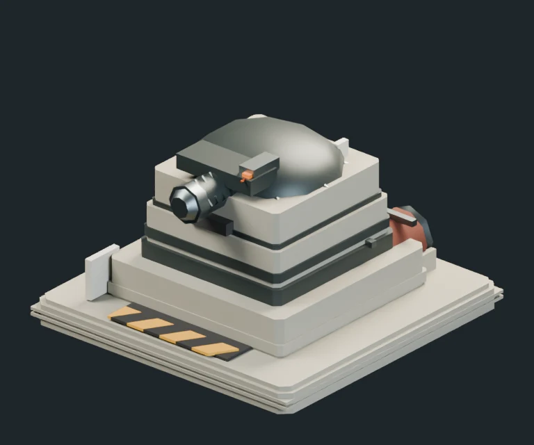 Flame Tower, final Blender render