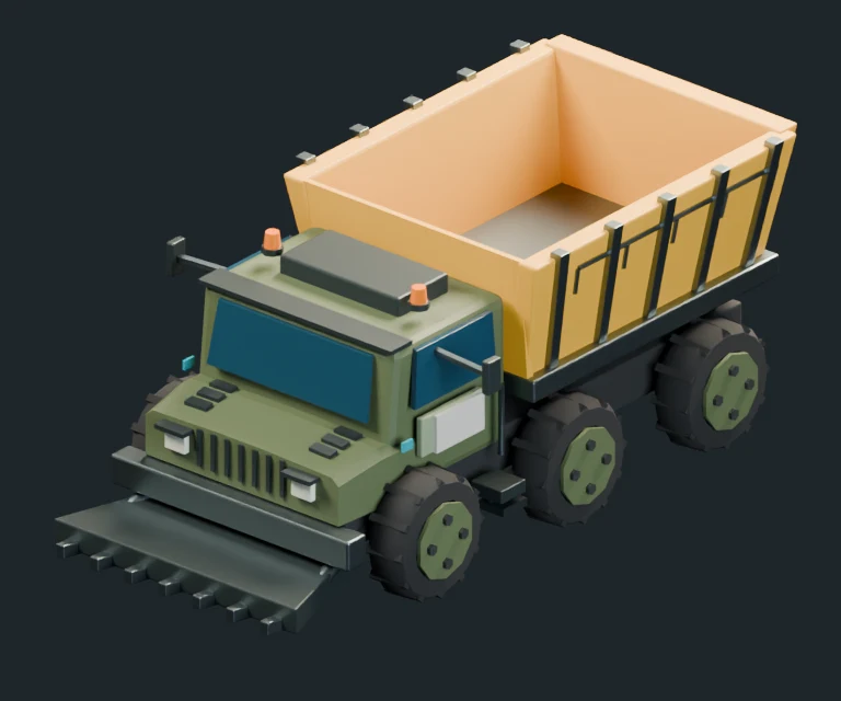 Husk (Ore Truck), final Blender render