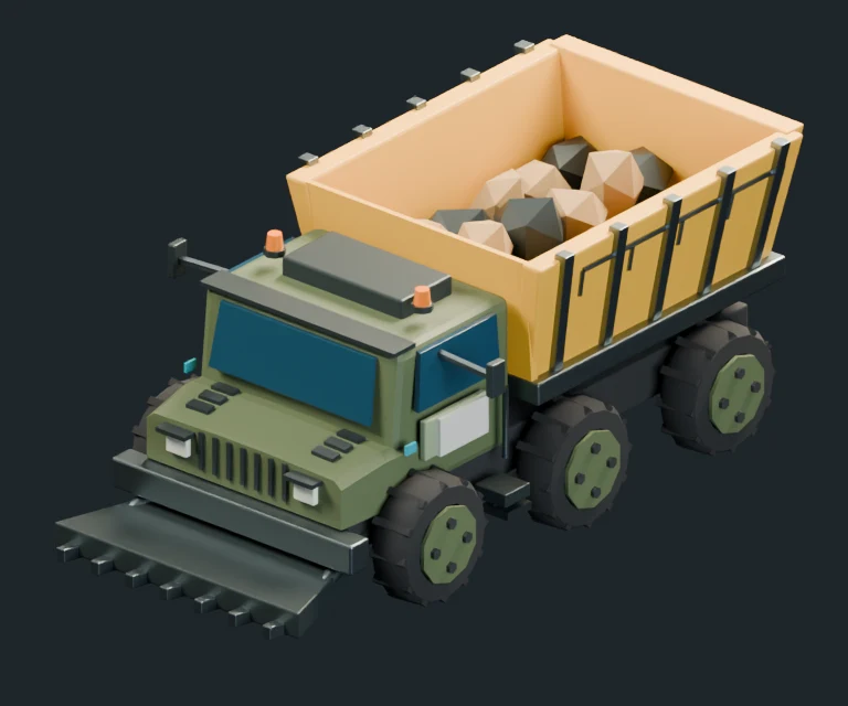 Husk (Ore Truck), final Blender render