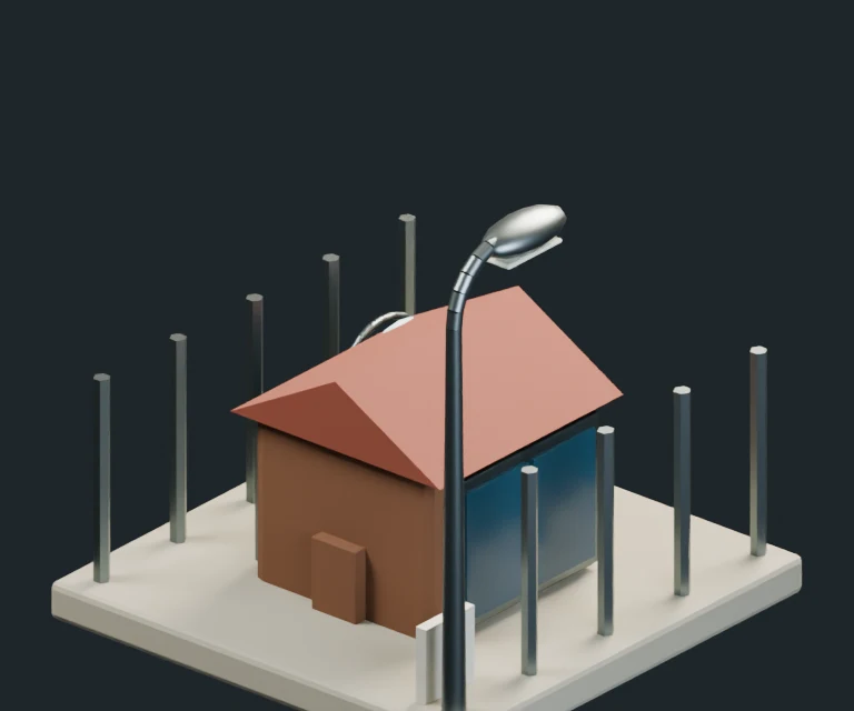 Kennel, final Blender render