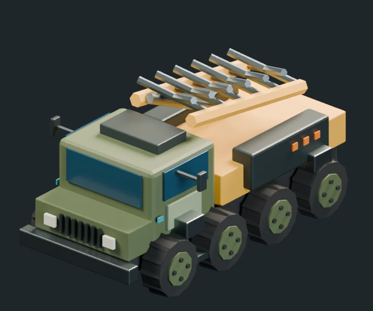 Husk (Mobile Construction Vehicle), final Blender render