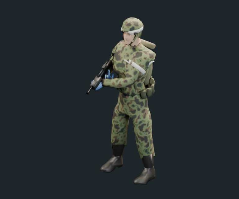 Medic, final Blender render