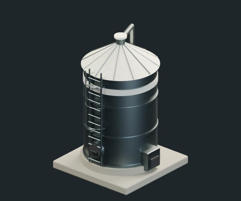Silo, final Blender render