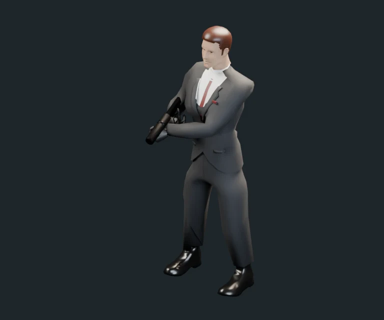 British Spy, final Blender render