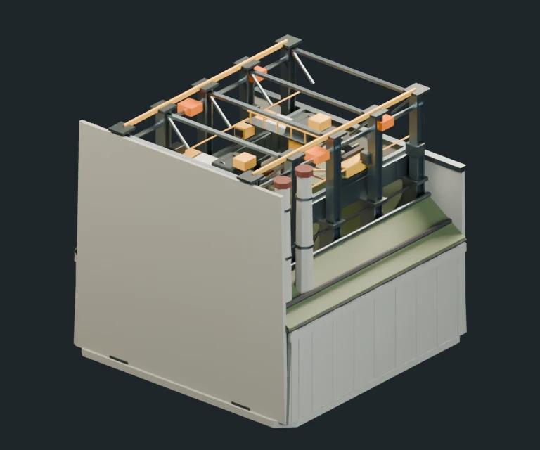 War Factory, final Blender render
